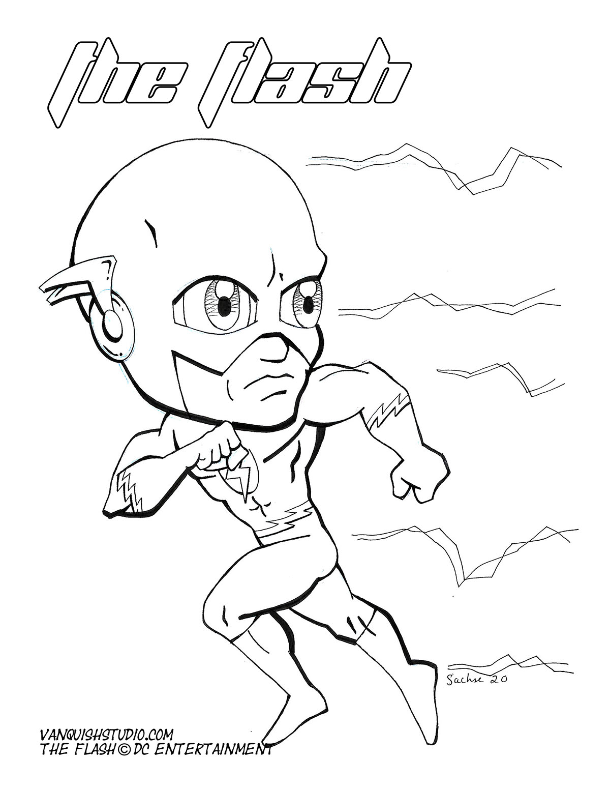 Flash2 Coloring page